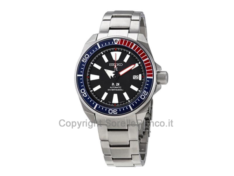 SEIKO PROSPEX AUTO 43,8MM NERO GHIERA ROSSA E BLU