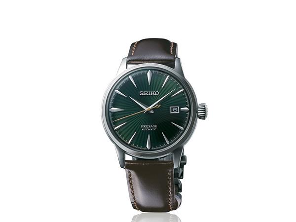 SRPD37J1 - Seiko Presage Automatico Verde 40,5mm Pelle