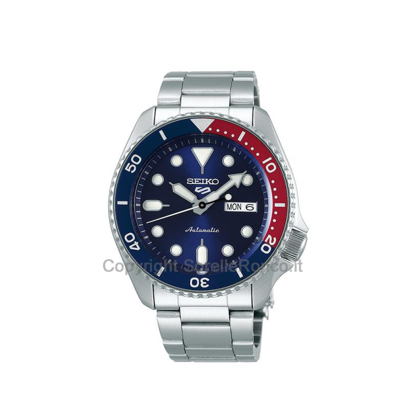 SEIKO 5 BLU E ROSSO ACCIAIO AUTOMATICO 42,5MM
