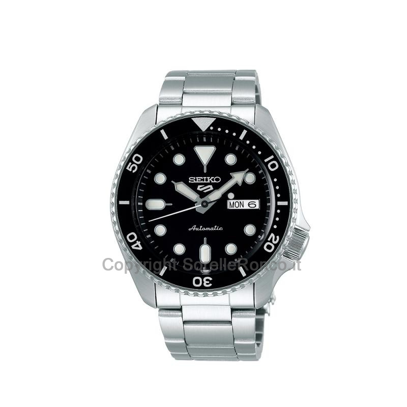 SEIKO 5 NERO ACCIAIO AUTOMATICO 42,5MM