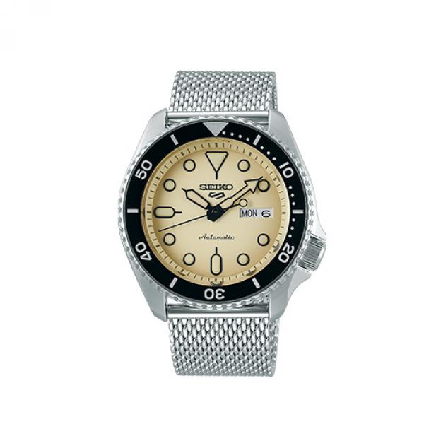 SRPD67K1 - Seiko 5 Ocra Cinturino Acciaio Milano 42,5mm