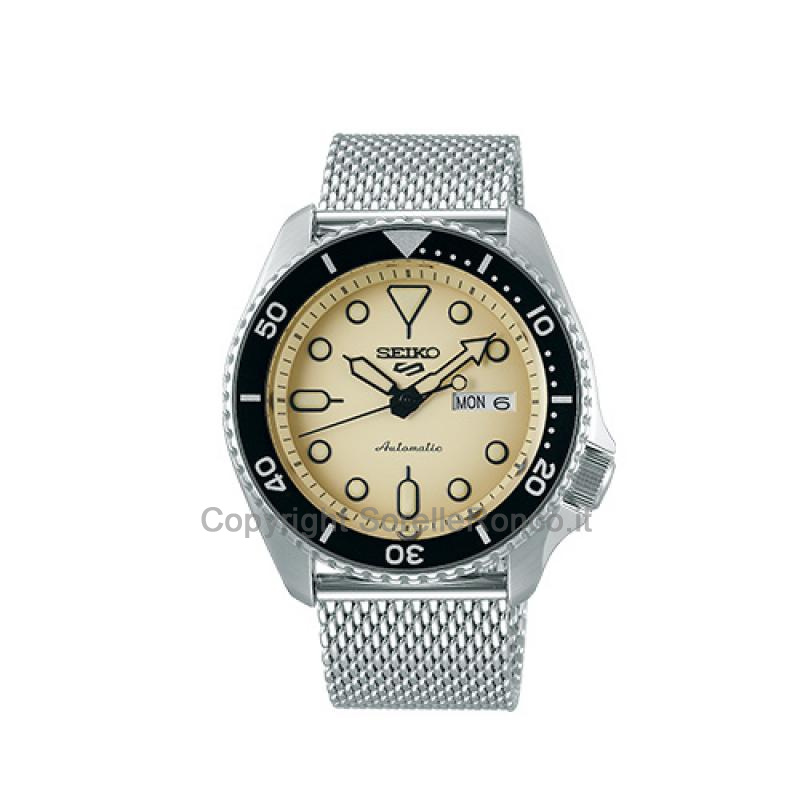 SEIKO 5 OCRA CINTURINO ACCIAIO MILANO 42,5MM