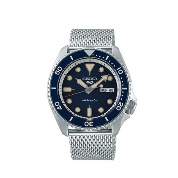 SRPD71K1 - Seiko 5 Blu Acciaio Maglia Milano 42,5mm