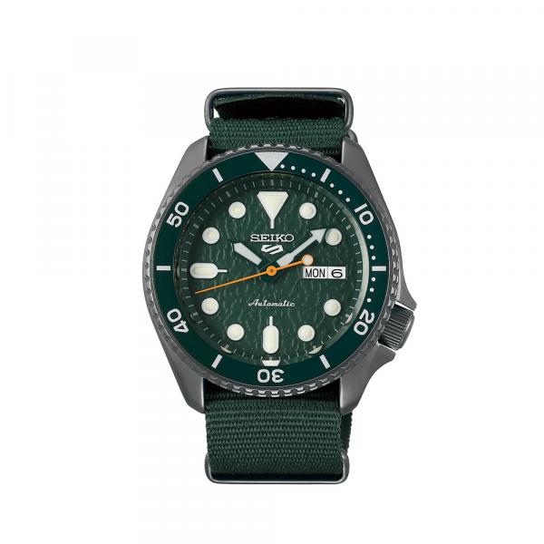 SRPD77K1 - Seiko 5 Verde Cinturino Nato Nylon Verde 42,5mm