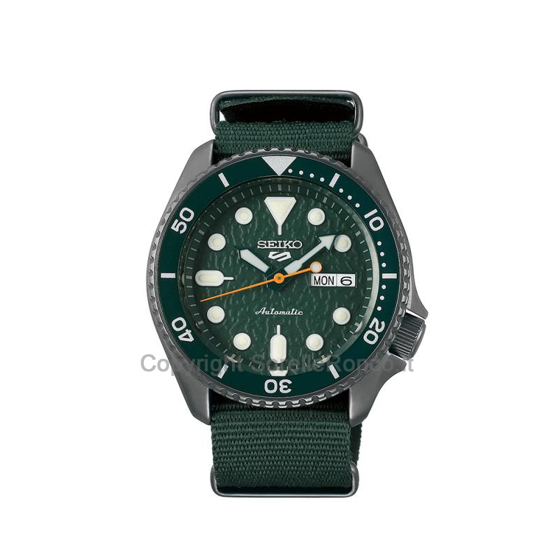SEIKO 5 VERDE CINTURINO NATO NYLON VERDE 42,5MM