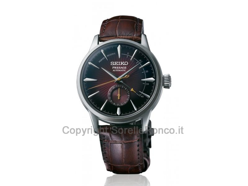 SEIKO PRESAGE MARRONE 40.5MM PELLE COCCO