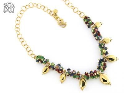Collana Sun Day in Oro e Pietre Preziose