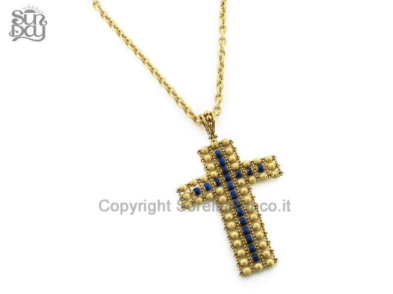 COLLANA CON PENDENTE CROCE SUN DAY