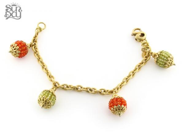 SUN017 - Bracciale Sun Day in Oro con Zirconi