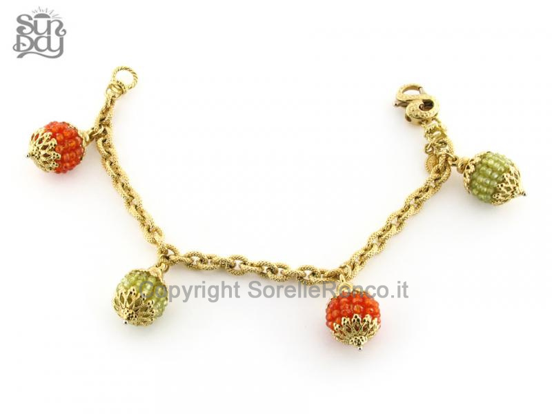 BRACCIALE SUN DAY IN ORO CON ZIRCONI