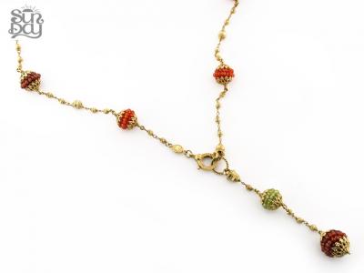 Collana Sun Day in Oro con Zirconi