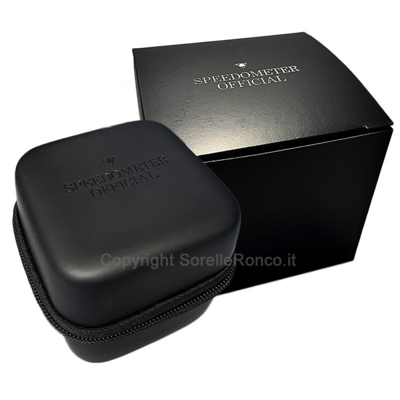 SPEEDOMETER CHRONO VINTAGE NERO SABBIATO