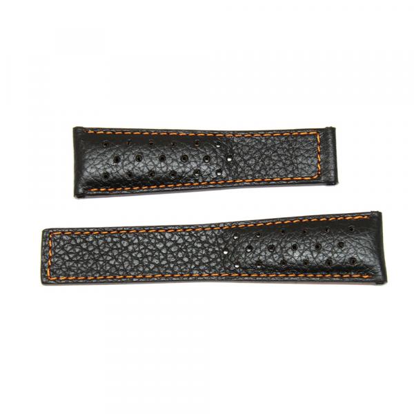 TAG-CIN-0007 - Cinturino Compatibile Tag Heuer Pelle Nera Arancio