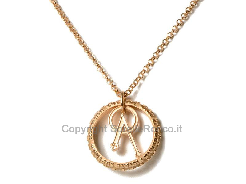 TUUM ANGELO CIONDOLO T-GOLD CON CATENA