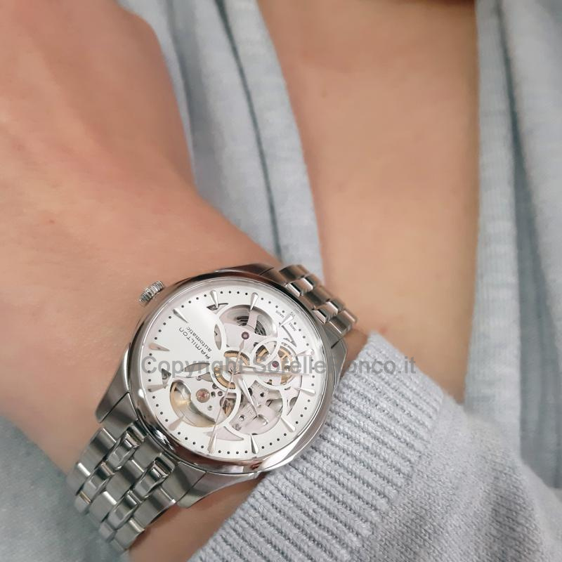 HAMILTON JAZZMASTER VIEWMATIC BIANCO SKELETON 36MM