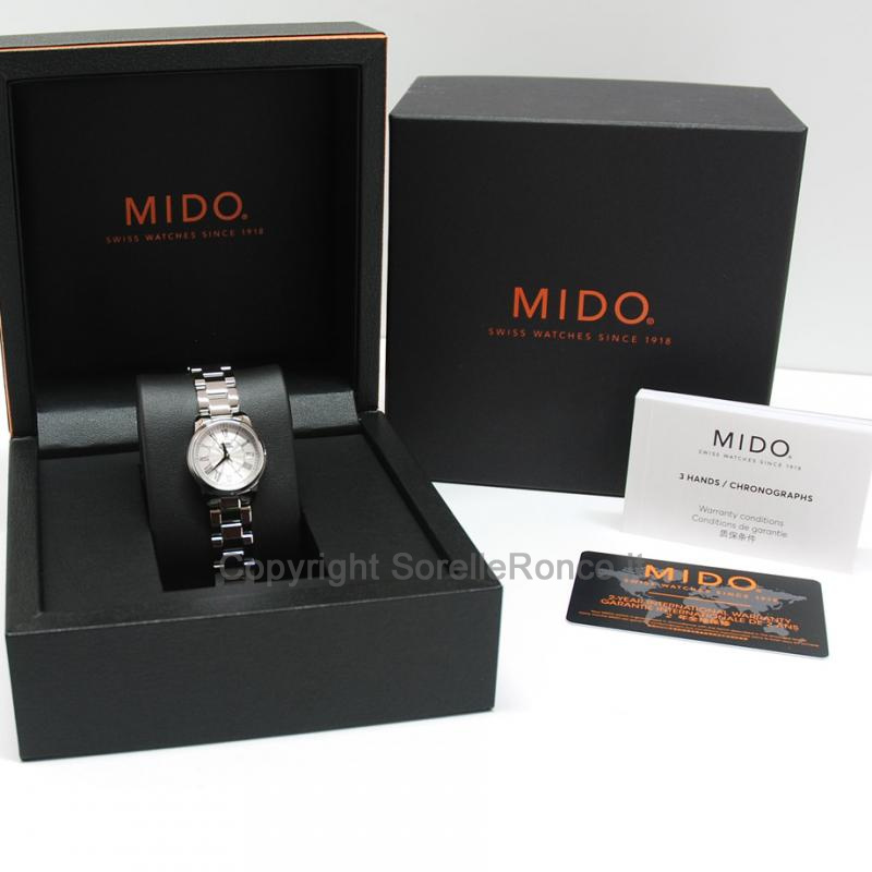 MIDO BARONCELLI III LADY MINI 25MM SILVER ACCIAIO