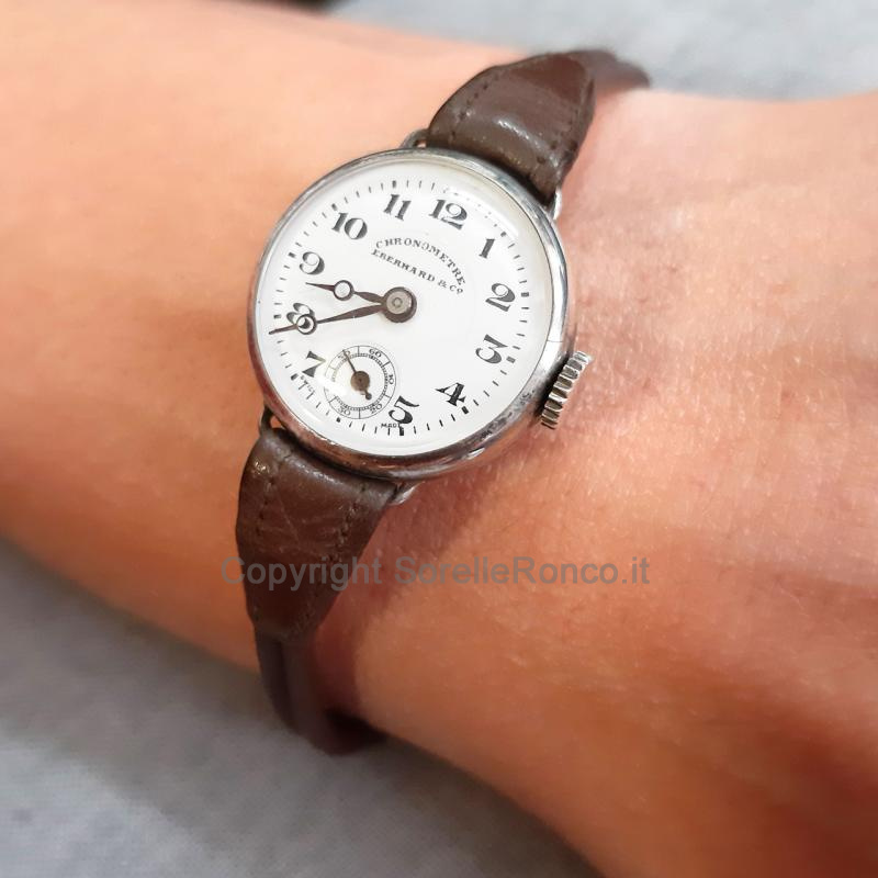 EBERHARD VINTAGE 22MM ARGENTO BRUNITO