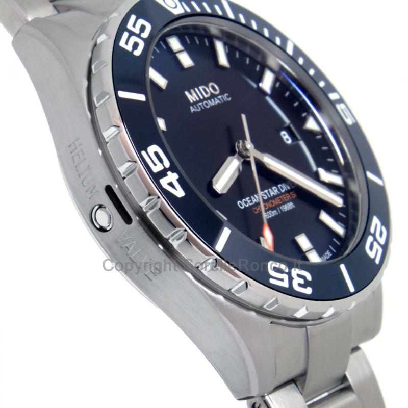 MIDO OCEANS STAR BLU 43MM ACCIAIO CHRONO DIVER 600