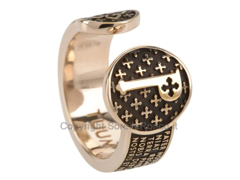 ANELLO INFINITUUM PATER AG BRONZATO