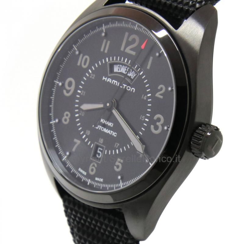 HAMILTON KHAKI FIELD NERO 42MM DAY DATE