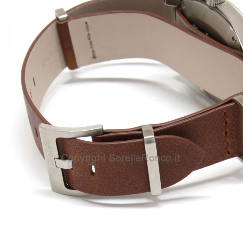 HAMILTON PILOT PIONEER NERO NATO MARRONE 36MMX33MM