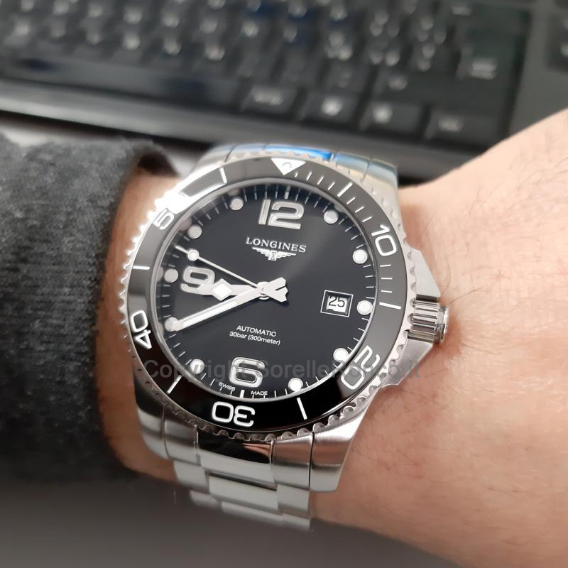 LONGINES HYDROCONQUEST NERO 41MM ACCIAIO CERAMICA