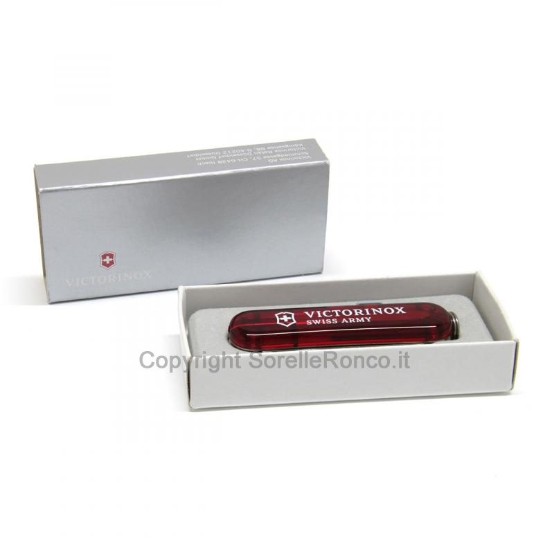 COLTELLINO VICTORINOX SVIZZERO MEDIO TRASPARENTE