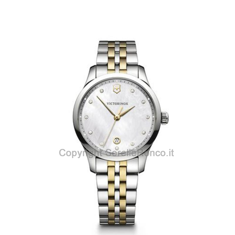 VICTORINOX ALLIANCE SMALL GOLD SWAROVSKI 35MM