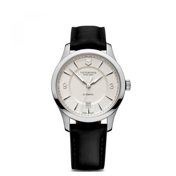 241871 - Victorinox Alliance Mechanical Bianco Pelle Nera 40mm