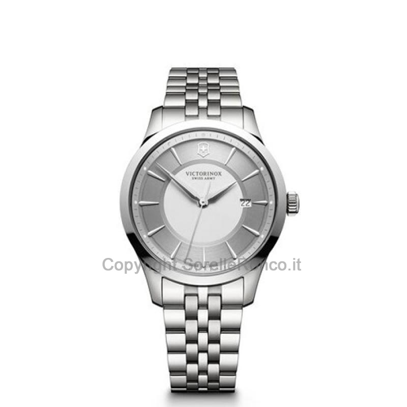 VICTORINOX ALLIANCE SILVER 40MM BRACCIALE ACCIAIO