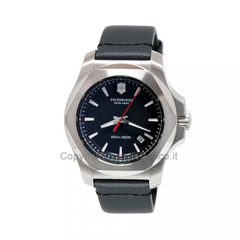 I.N.O.X. Nero Quarzo Pelle Nera 43mm