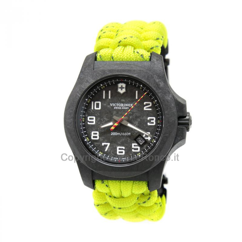 VICTORINOX I.N.O.X. CARBON CINTURINO GIALLO 43MM