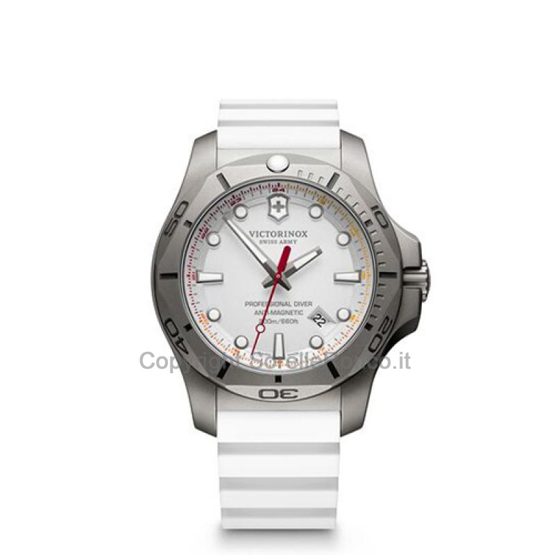 VICTORINOX INOX TITANIO BIANCO DIVER 45MM GOMMA