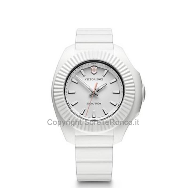 VICTORINOX I.N.O.X. V BIANCO 37MM CINTURINO GOMMA 