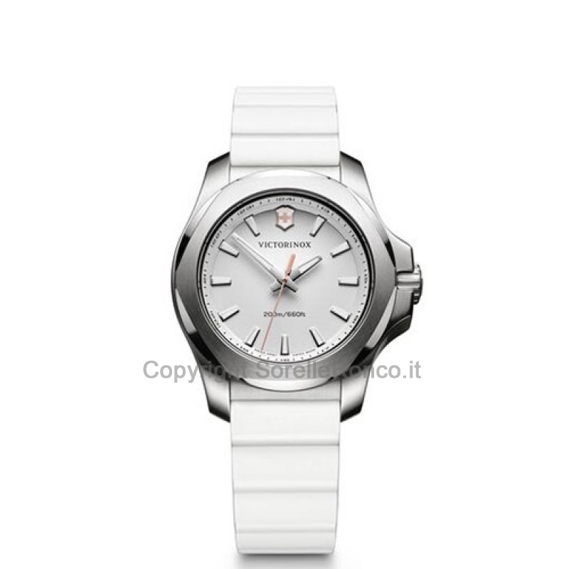 VICTORINOX I.N.O.X. V BIANCO 37MM CINTURINO GOMMA 