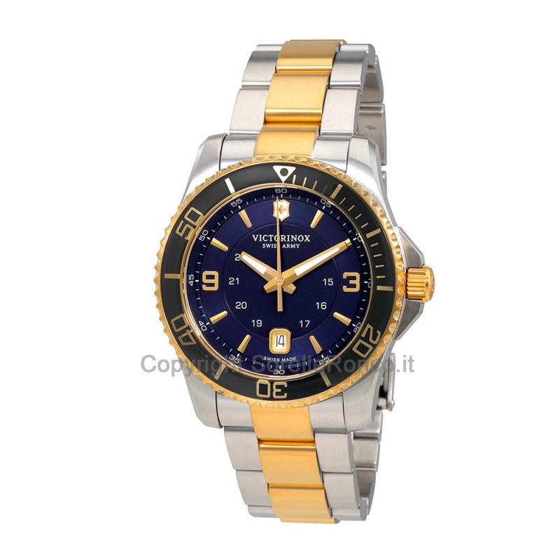 VICTORINOX MAVERICK LARGE BLU ORO ACCIAIO 43MM