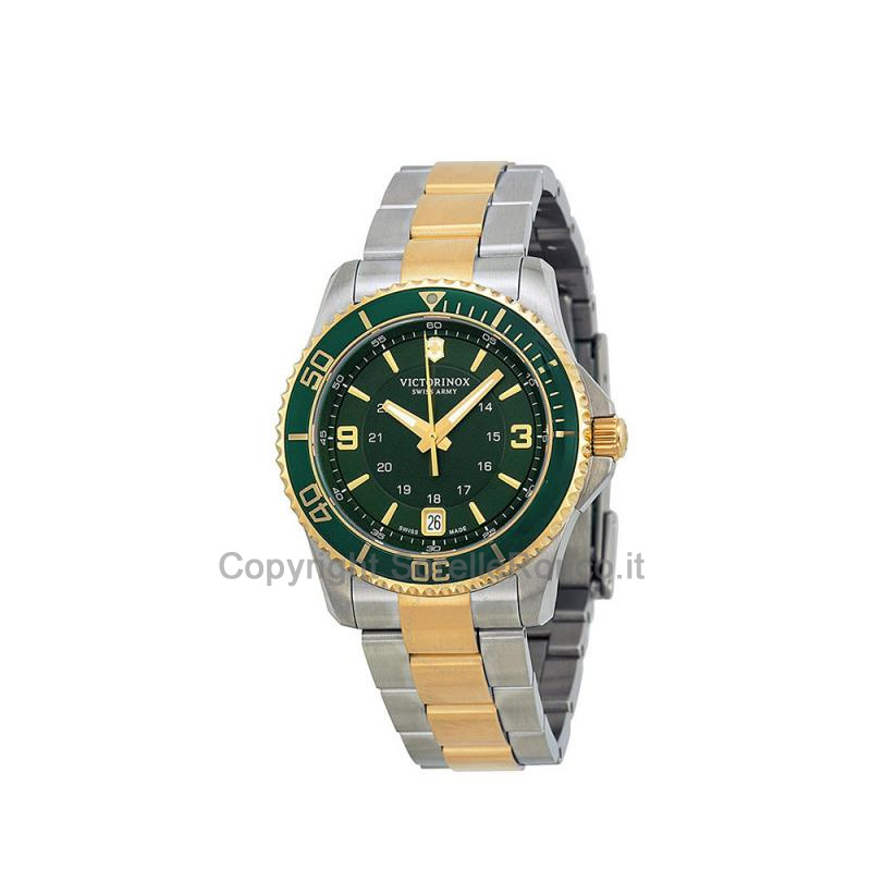 VICTORINOX MAVERICK SMALL VERDE ORO ACCIAIO 34MM