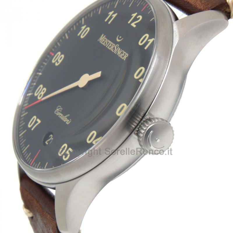 MEISTERSINGER CIRCULARIS AUTOMATIC 43MM NERO PELLE
