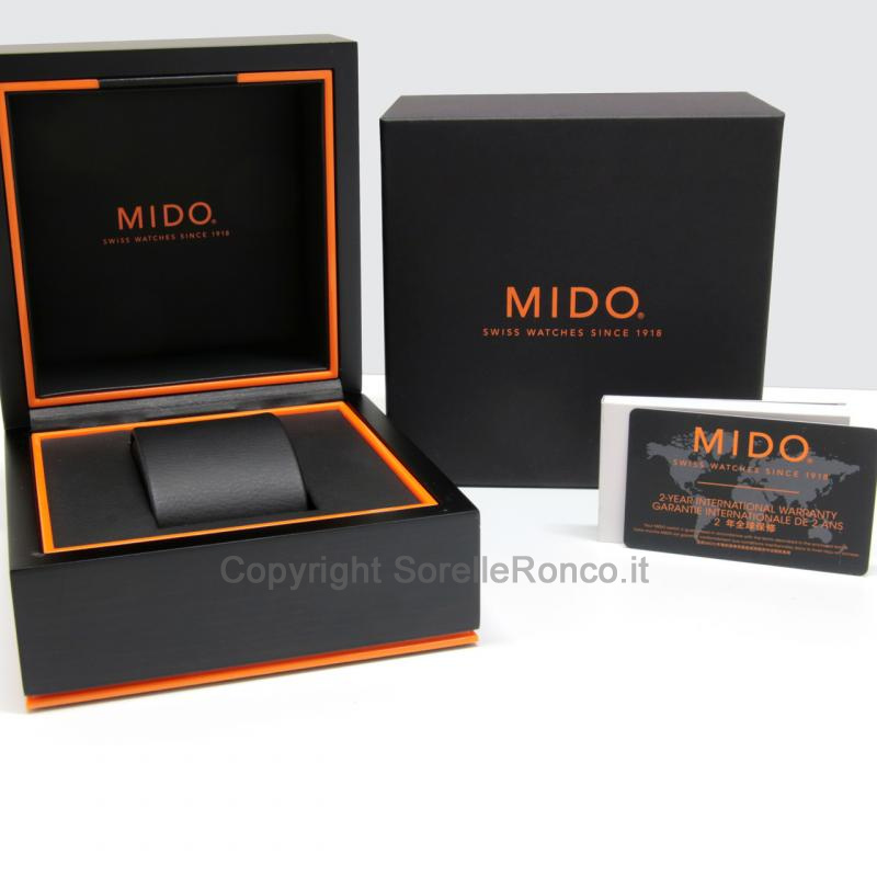 MIDO MULTIFORT CHRONO 42MM SILVER DAY DATE