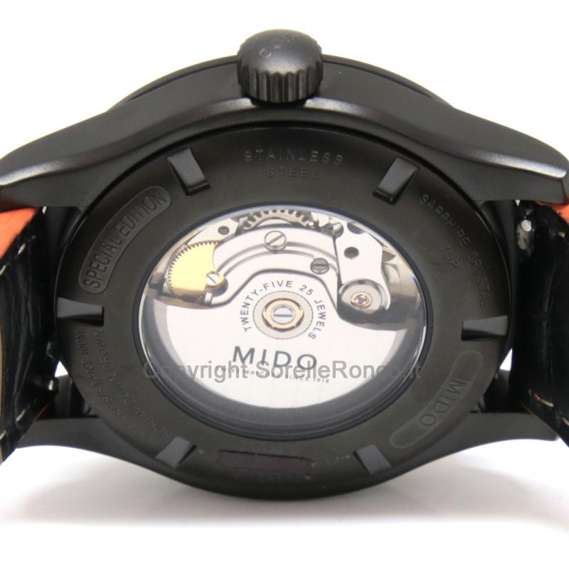 MIDO MULTIFORT NERO 42MM CINTURINO PELLE NERA