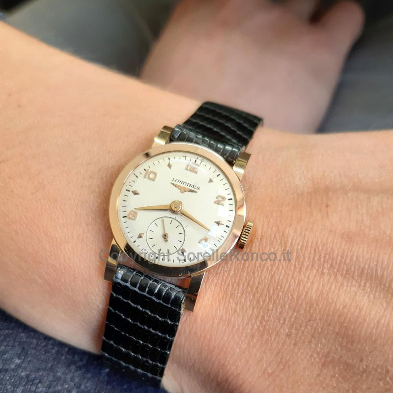 LONGINES HERITAGE 24MM SILVER PLACCATO ORO ROSA