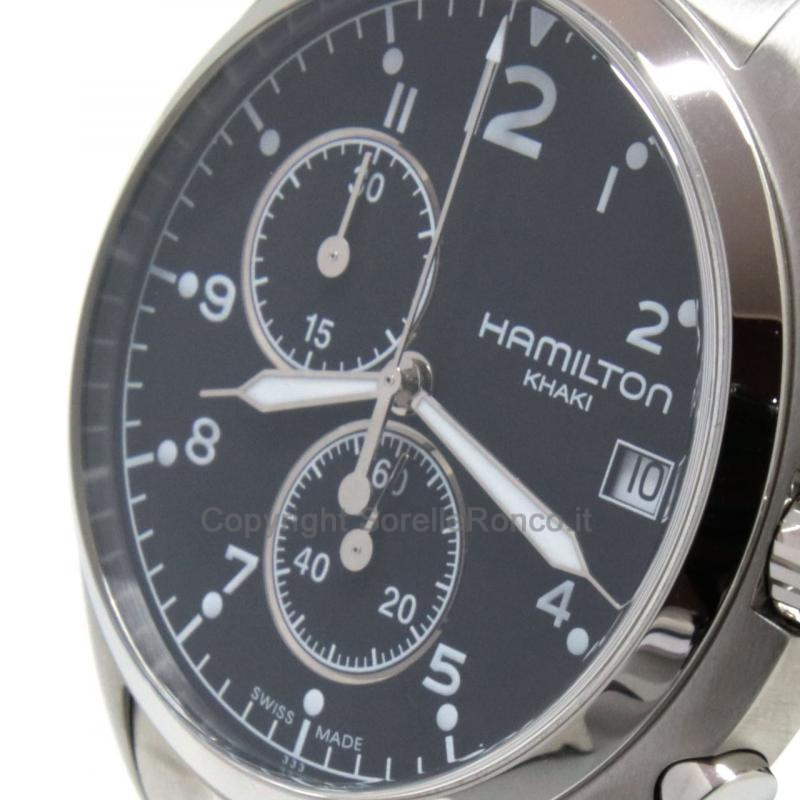 HAMILTON KHAKI AVIATION PILOT PIONEER 41MM NERO