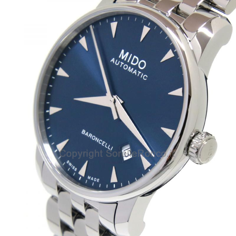 MIDO BARONCELLI BLU 38MM AUTOMATICO ACCIAIO