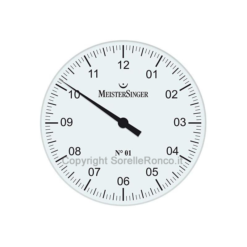MEISTERSINGER 01 BIANCO 180MM OROLOGIO DA TAVOLO