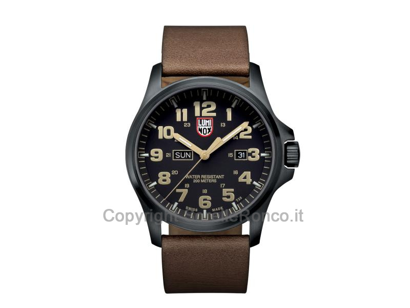 LUMINOX FIELD DAY DATE PVD NERO MARRONE