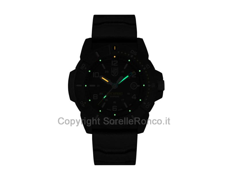 LUMINOX NAVY SEAL GOMMA NERA CARBONOX 45MM