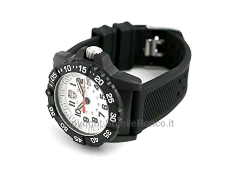 OROLOGIO LUMINOX LAND ARTIC NERO BIANCO GOMMA 45MM