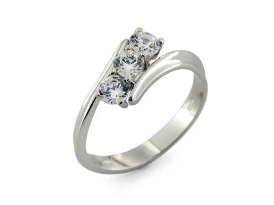 Anello Trilogy con Zirconi Swarovski