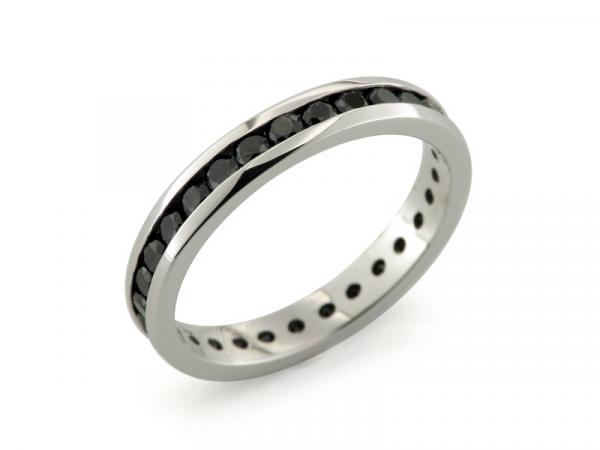 CF01535 - Anello Eternity con Zirconi Neri