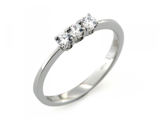 PZF00014 - Anello Trilogy con Zirconi